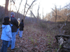 Members of the Ornithology team on a morning 
        bird-watching session
